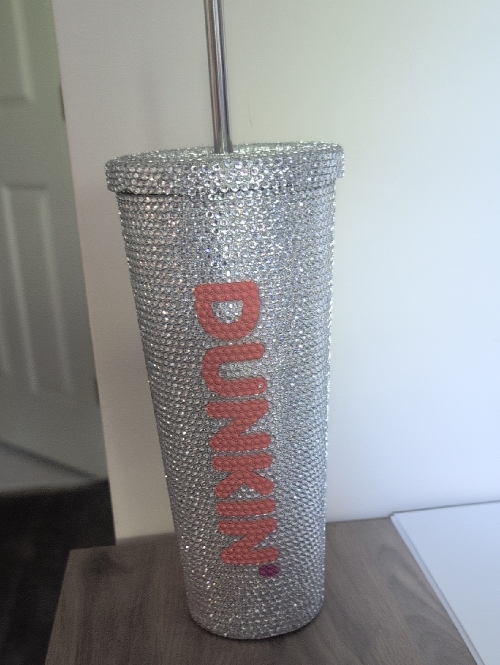 DUNKIN® Bling Tumbler - Silver Crystal Cup